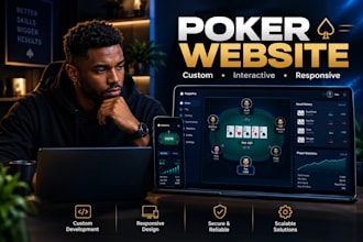 build a custom poker website for training and play money