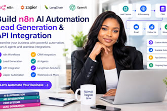 do n8n ai automation lead generation api integration zapier crm agent langchain