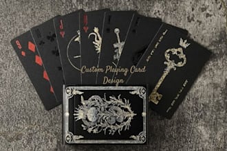 design custom tcg cards, card templates, playmat and game board