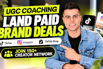 be your ugc coach and help you land paid brand deals on tiktok and instagram