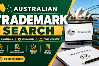 conduct an australian trademark search and IP australia conflict check