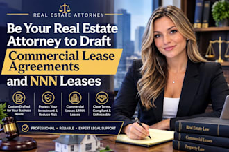 be your real estate attorney to draft commercial lease agreements and nnn leases