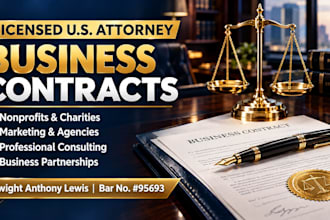 draft professional service and business consulting agreements