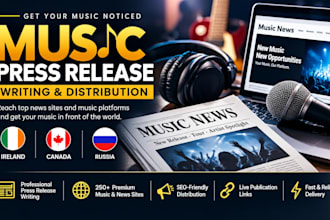 write and publish ireland canada and russia press releases to 250 premium sites
