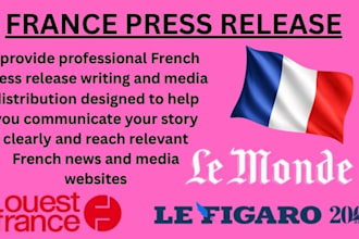 write and publish your french press release on trusted media sites