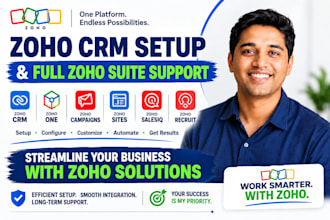 zoho crm setup zoho one zoho  campaigns zoho sites zoho salesiq  zoho recuit