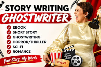 childrens story book writing, script ghostwrite, romance short story writing