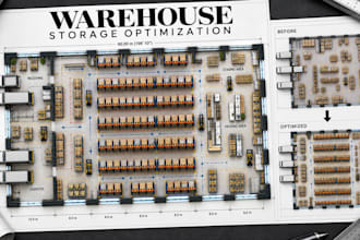 optimize warehouse storage layouts, capacity planning, space utilization