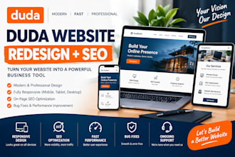 redesign, fix, and optimize your duda website for SEO and mobile