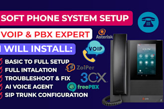 install voip asterisk freepbx 3cx magnus billing issabel vitalpbx fusionpbx pbx