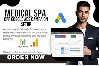 setup and manage med spa google ads adwords PPC campaign medical aesthetic ads