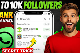 grow whatsapp channel to reach 900k real and active follower, whatsapp promotion