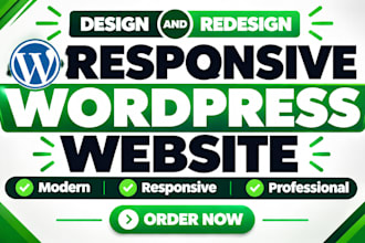 design and redesign responsive wordpress website