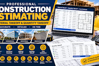 do structural quantity takeoff for concrete, rebar and steel