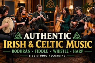 record authentic irish and celtic instruments for your song