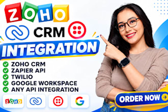 develop custom api integration twillo zoho crm zapier integrate api smartsheet