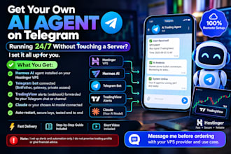 deploy, fix a 24,7 ai agent telegram bot with trading alerts on your vps