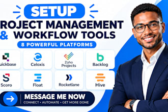 setup quickbase celoxis zoho projects backlog scoro float com rocketlane hive