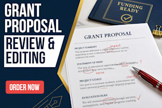 review and edit your grant proposal for funding success