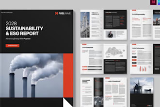 design annual report, esg sustainability report, impact report brochure, booklet