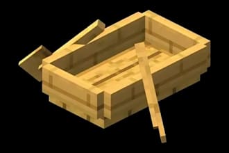 create minecraft furniture, cosmetics and decorative blockbench models
