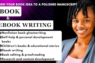 do nonfiction book and ebook ghostwriting for self help and children book