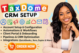 set up taxdome CRM, workflows, automation and client portal