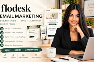 set up flodesk email marketing, automation, forms and landing page