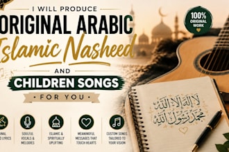 produce original arabic islamic nasheed and children songs