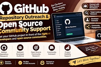 promote your github repo to open source developers to increase exposure and star