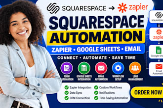 integrate squarespace zapier google sheets email automation forms workflow leads