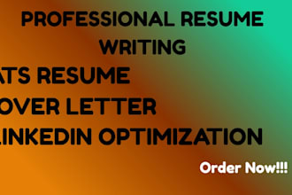 craft a professional resume, cover letter and linked in