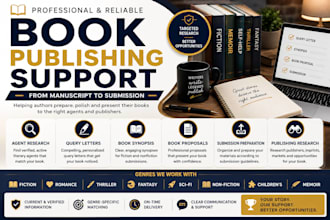 handle book publishing, query letters and proposals