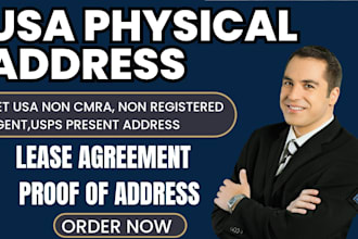 usa llc address proof lease agreement landlord letter USA physical address