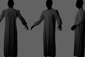 create game ready 3d clothing accessories and low poly assets