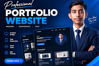 build a professional portfolio website for you