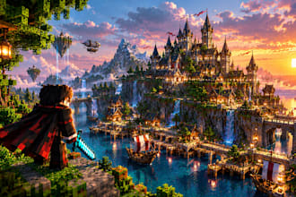 build custom minecraft builds and maps for you