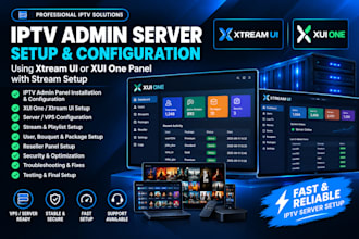 setup xtream ui and xui panel, drm script, restream setups and security