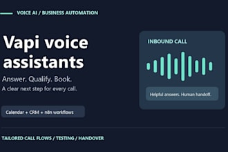 build a vapi ai voice assistant for calls and appointment booking
