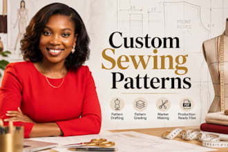 design custom sewing patterns with grading maker marking