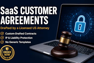 draft customized saas customer agreements and software contracts