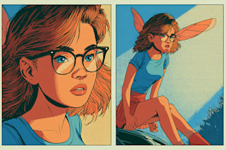 create ai comic book, illustrations any style