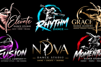 design a professional , dancing, studio, academy, ballet, or fitness dance logo