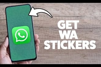 create 100 whatsapp stickers with unlimited revisions