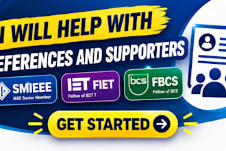 help with smieee fiet fbcs references and supporters
