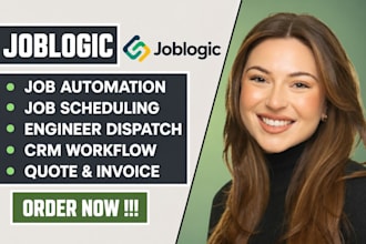 setup joblogic automation field service CRM workflow joblogic expert