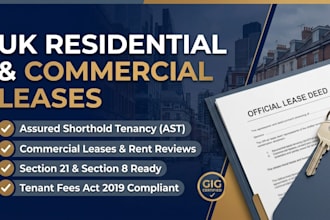 draft ast residential tenancy and commercial lease agreements for england
