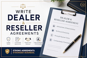 write custom dealer and reseller agreements to secure your USA retail operations
