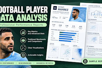 analyze football player data and create a professional performance report