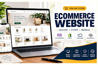 design woocommerce shopify tiendanube squarspace ecommerce website